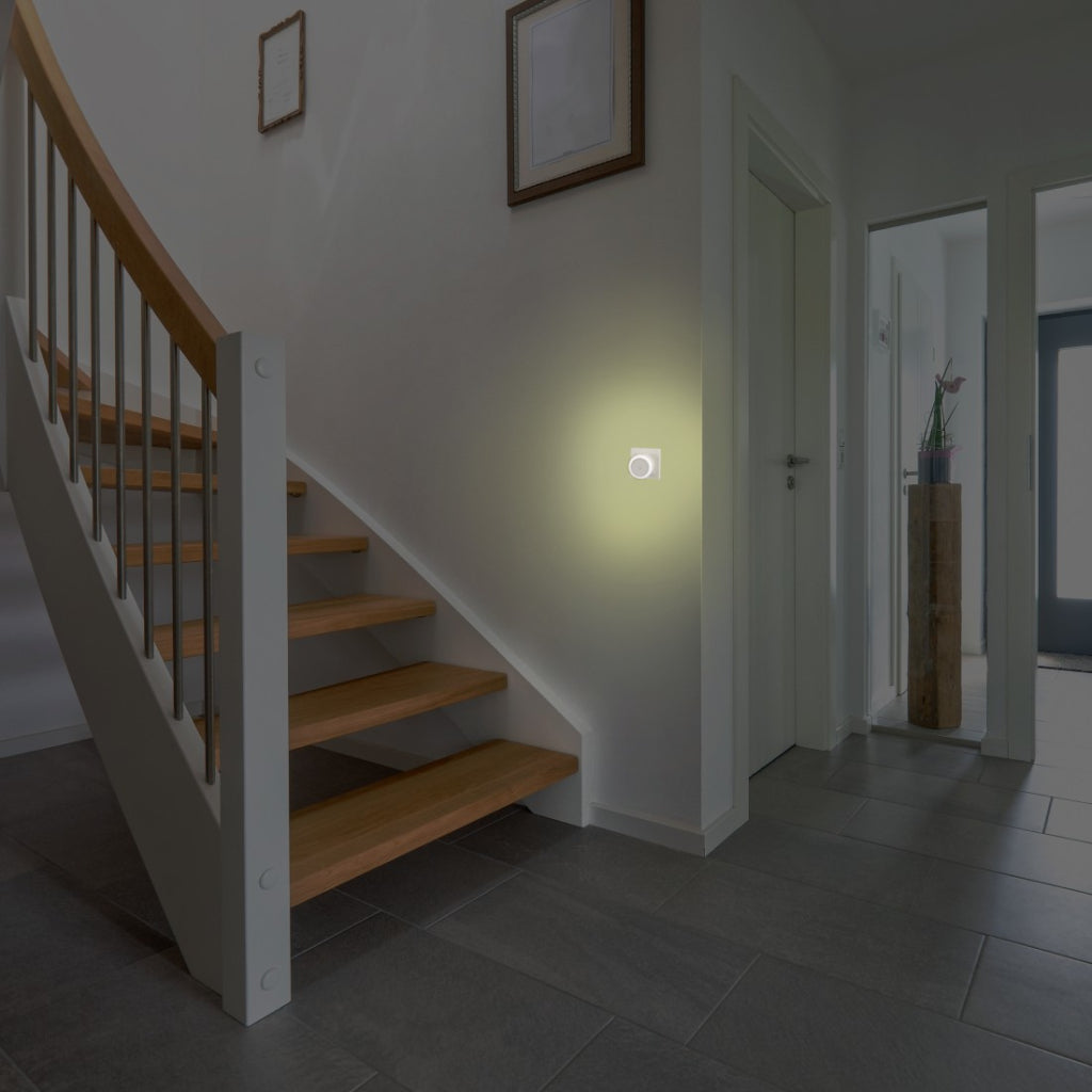 Hama led-nachtlampje touch schakelaar voor stopcontact aanraakknop warm licht