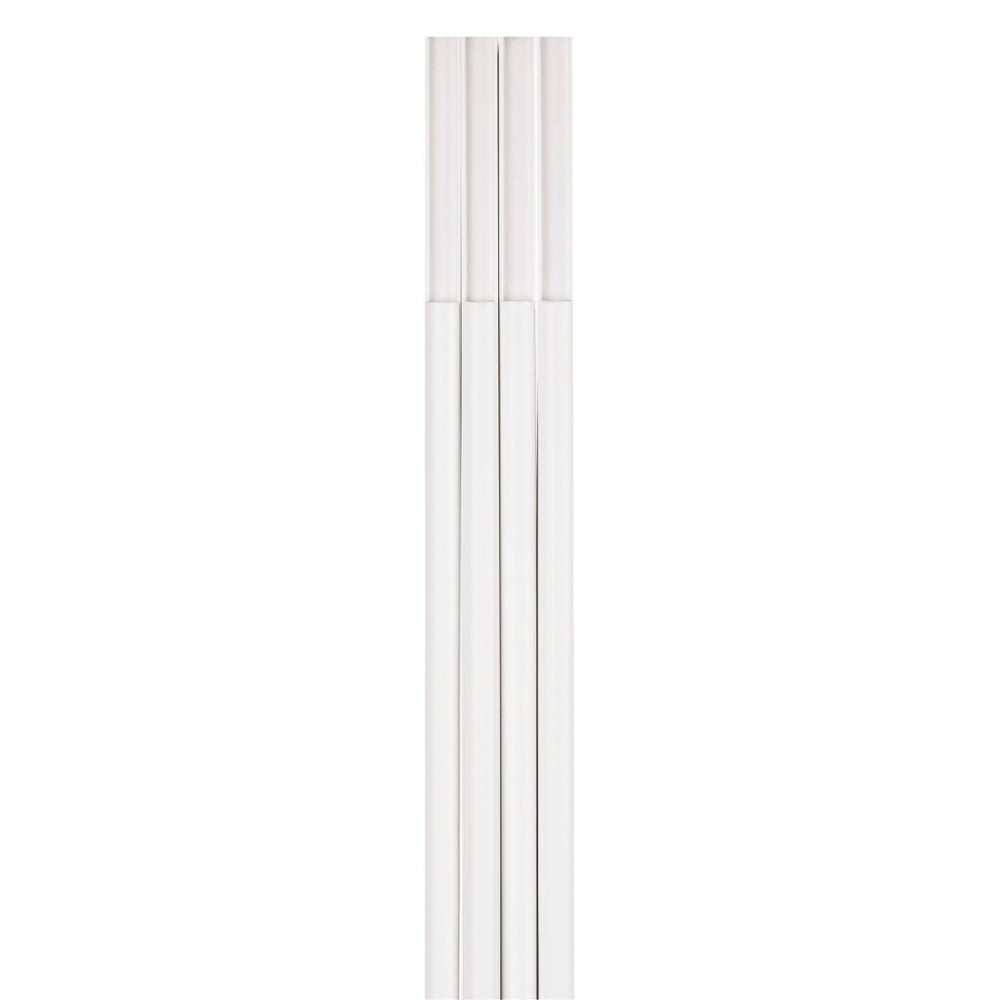 Hama kabelgoot zelfklevend halfrond 100x1.1x1 cm 4 stuks pvc wit
