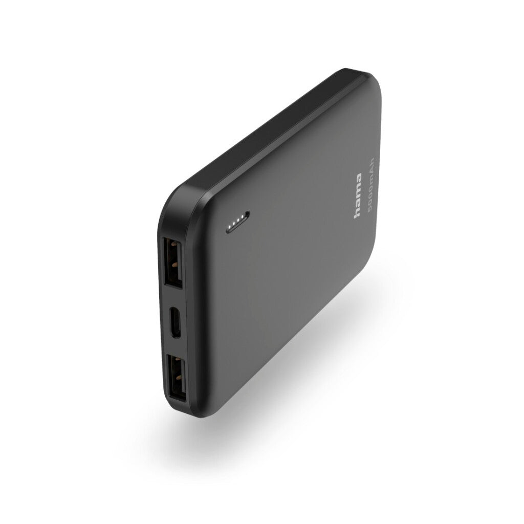 Hama powerpack pocket 5 5000mah uitgangen: 2x usb-a antraciet