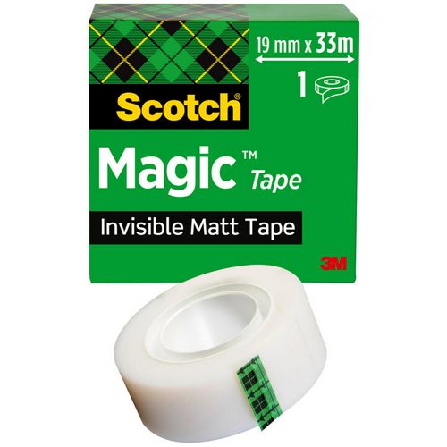Quantore plakband scotch magic 810 transparant 19 mm x 33 m