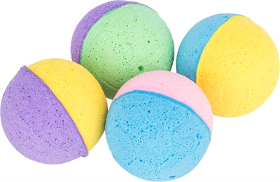 Trixie Set softballen zachtrubber assorti