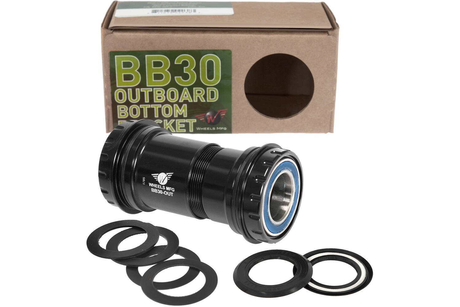 Wielen fabrikant - trapas bb30 shimano 24mm abec 3 zwart