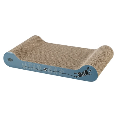 Trixie krabkarton kattenkruid blauw