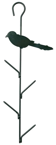 Trixie bird suet ball holder 4 balls metal dark green