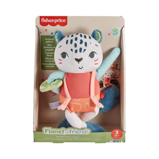 Fisher Price spotten leuk sneeuw luipaard