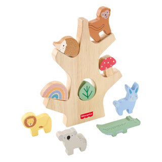 Fisher price hout balanceer boom | 2 stuks