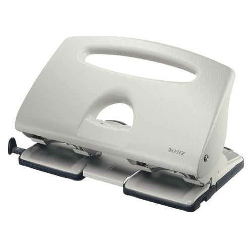 Leitz perforator 5132 grijs 4-gaats