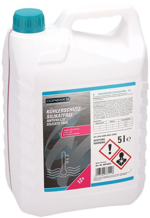 Corexx radiatorbeschermingsmiddel silicaatvrij g12+ . anti-freeze silicate-free (g12+) 5l