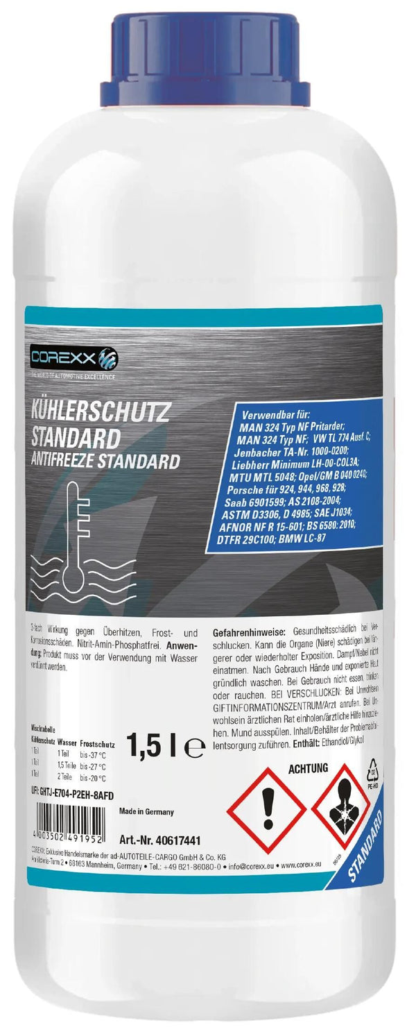 Corexx kühlerschutz standard g11 antifreeze 1.5 l standard (g11)