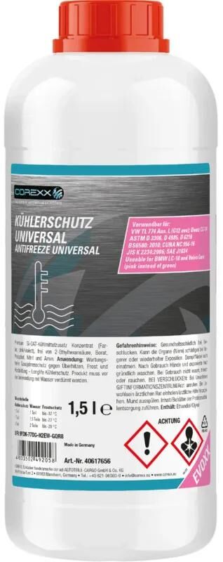Corexx kühlerschutz uni evoxx antifreeze 1.5 l universal evoxx