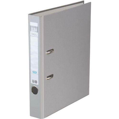 Ordner elba rado brilliant grijs a4 350 vel karton polypropyleen