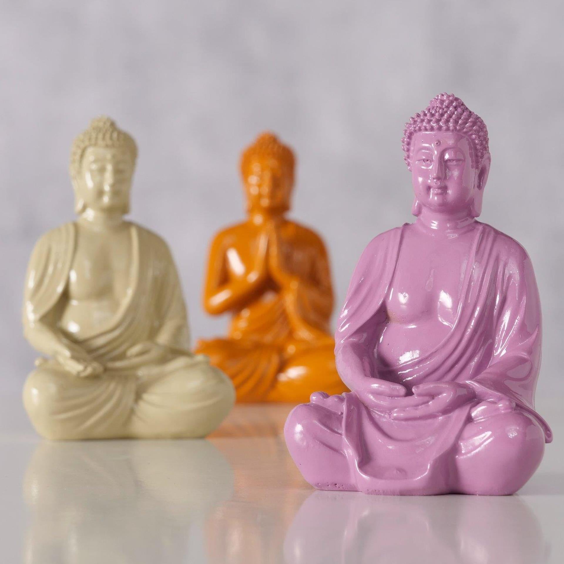 Boltze home figuur buddha 6,5x5x10cm