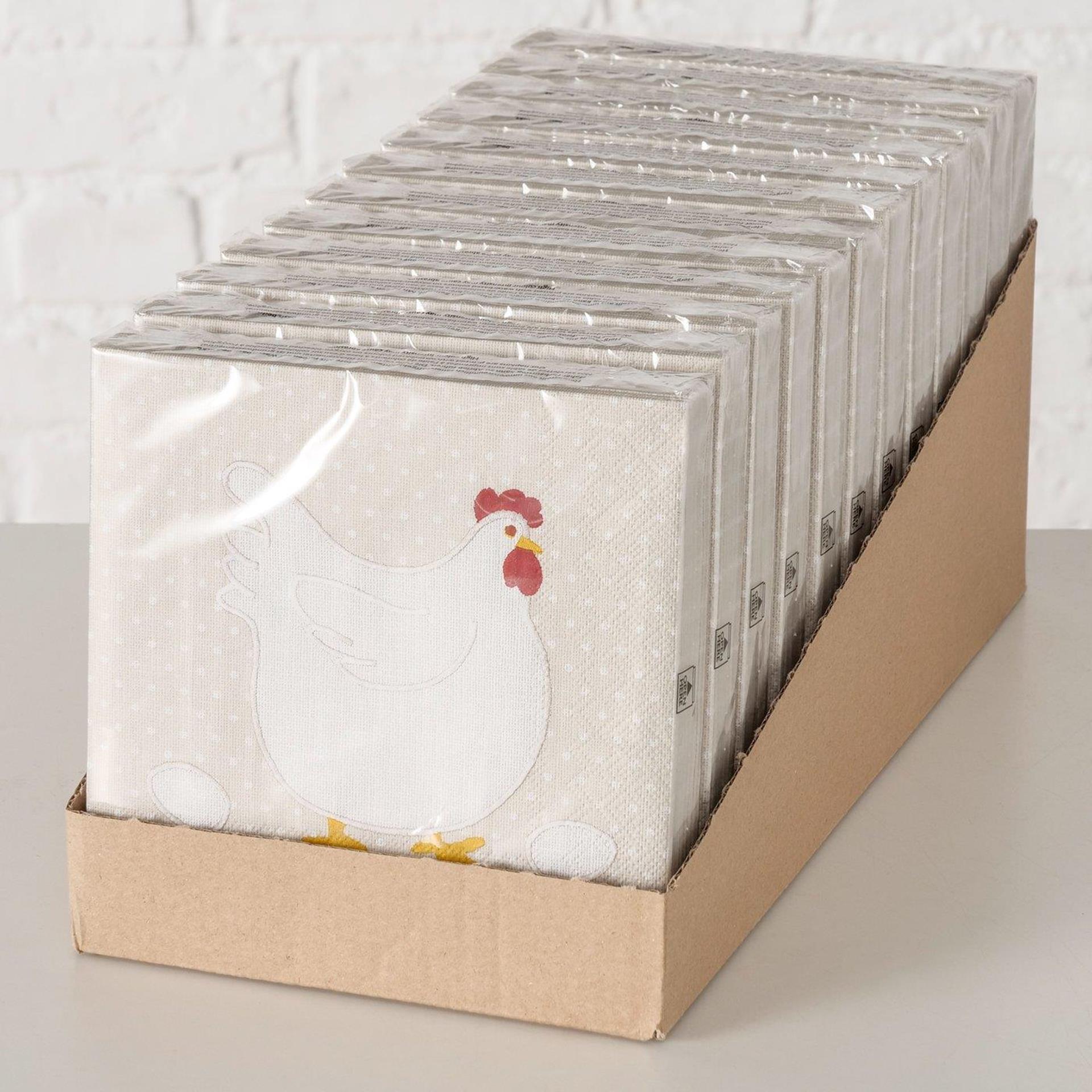 Boltze home servetten kip 16,5x3cm