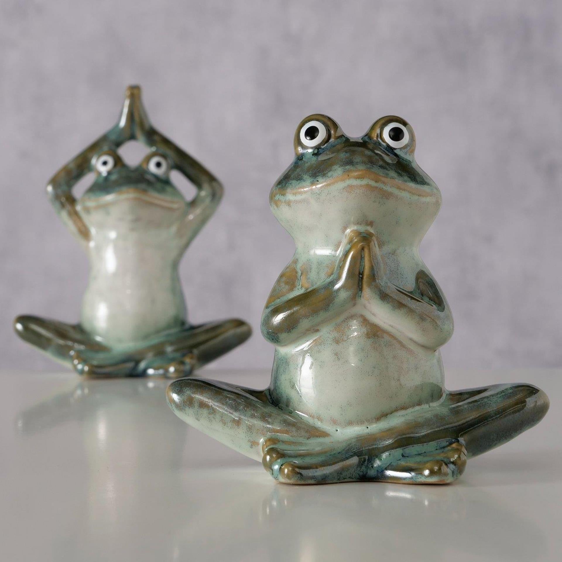 Boltze home figuur steffo kikker h14cm