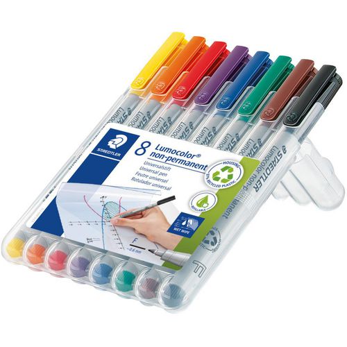 Staedtler niet permanente ohp marker lumocolor kleurenassortiment 0,6 mm