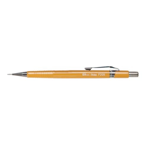 Vulpotlood pentel sharp p-209 0,9mm geel hb gum