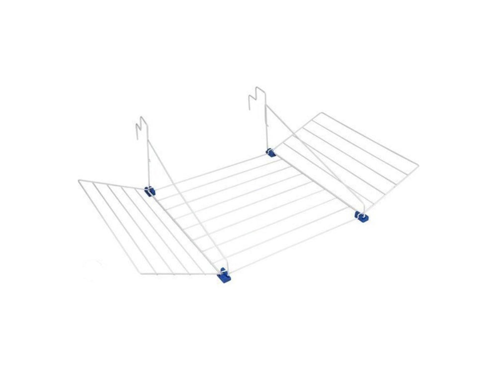 Tomado - droogrek tilburg - voor radiator, balkon, deur of balustrade - 12 meter drooglengte - ophangbaar - zilvergrijs - 5 jaar garantie