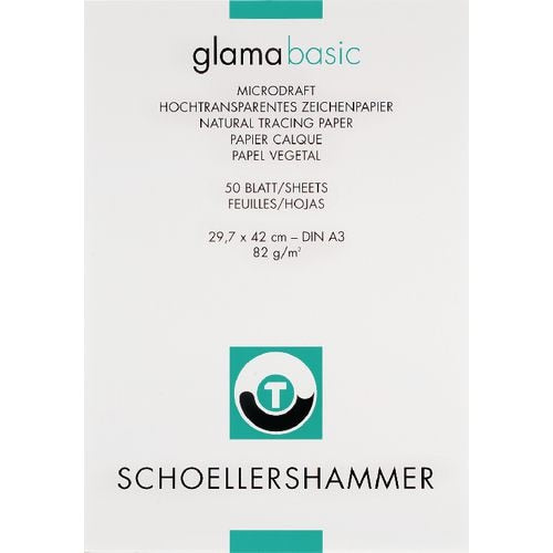 Tekenpapier schoellershammer glama basic 883 50 vel