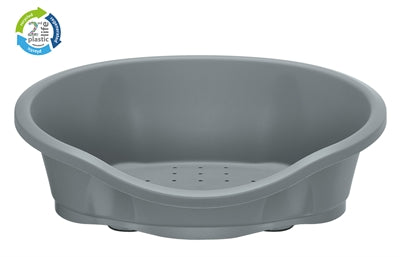 Imac hondenmand dido 2e leven gerecycled lichtgrijs