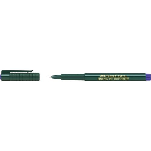Fineliner farber-castell 1511 0,4 mm blauw