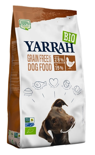 Yarrah Dog volwassen biologisch graanvrij kip vis