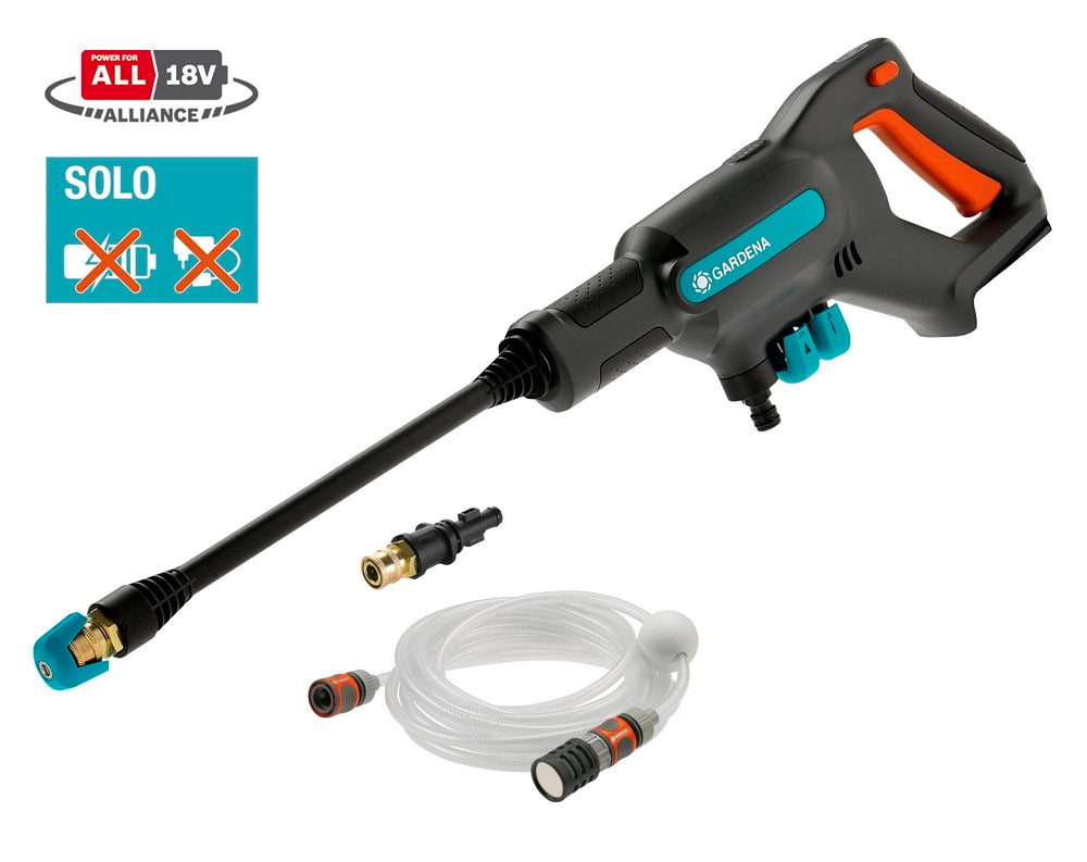 Gardena aquaclean 24 18 v p4a solo drukreiniger (grijs turquoise, 14800-55, accu niet inbegrepen)