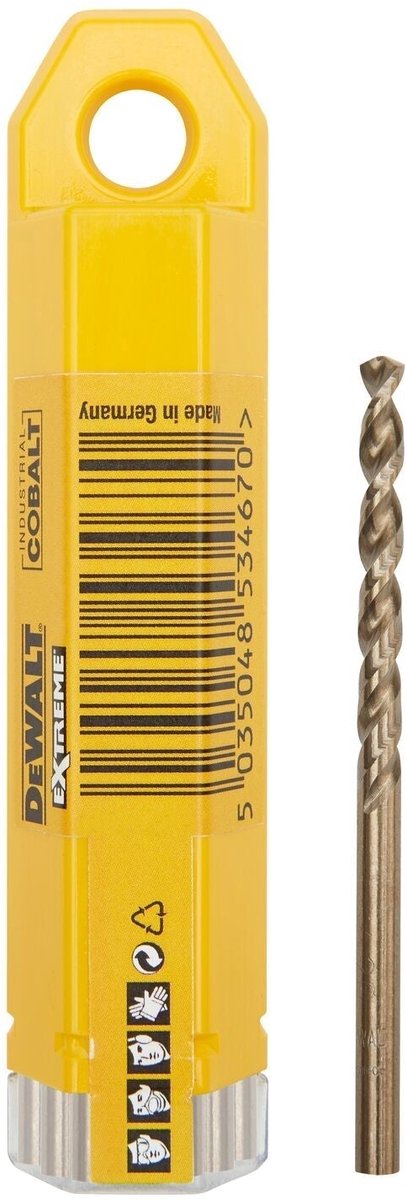 Dewalt accessoires hss industrial cobalt metaalboor 4.0mm - dt4924-qz