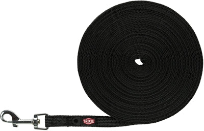 Trixie dog leash tracking line rubber-coated black