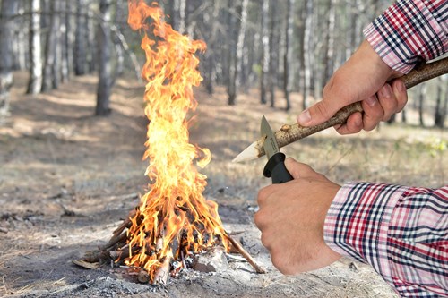 Wolfcraft outdoormes | met foedraal | 1 stuk - 4085000