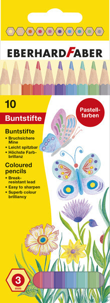 Eberhard Faber Eberhard Faber EF-514810 Kleurpotloden Pastelkleur 10 Stuks
