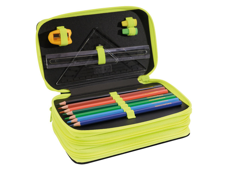 Eberhard faber ef-577571 gevulde etui race auto 36-delig 3 laags