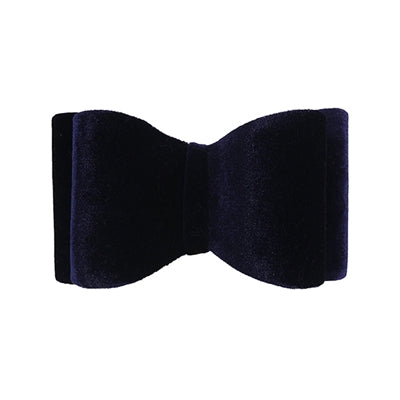 Luxe vlinderstrik fluweel blauw