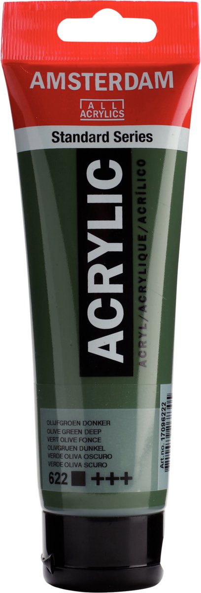 Amsterdam standard series acrylverf tube 120 ml olijfgroen donker 622