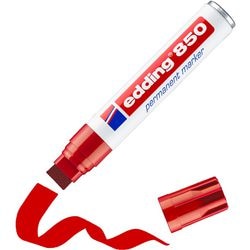 Permanente marker edding 850 rood 5-15 mm blokpunt