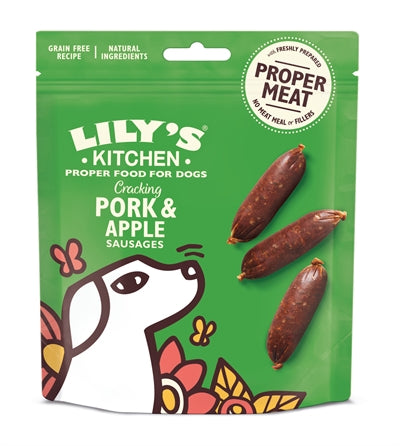 Lily's keuken krakende varkens-appelworstjes