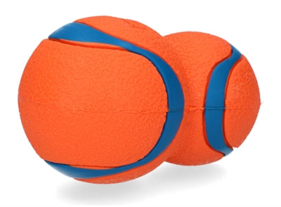 Chuckit! Ultra Tumbler - Dog Toy - Dog Ball - Fetch Toy - Natural Rubber - ø7.5 cm - Orange Blue
