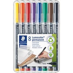 Overheadmarker staedtler lumocolor 318 kleurenassortiment 8 stuks