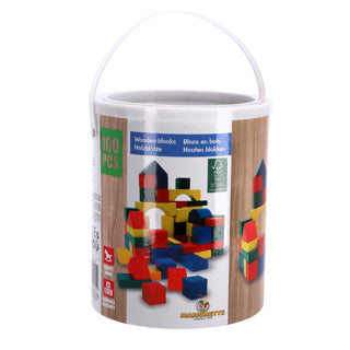 Blokkenton hout 100-delig | 2 stuks
