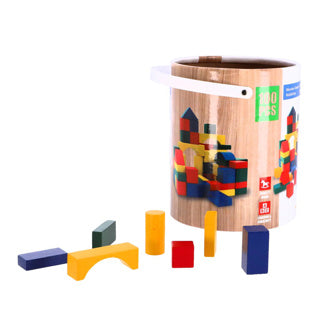 Blokkenton hout 100-delig | 2 stuks