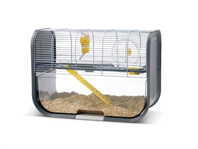 Savic Hamsterkooi geneve antraciet zilver