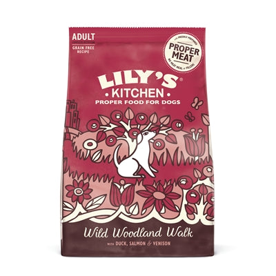 Lily's keukenhond volwassen eend zalm hertenvlees
