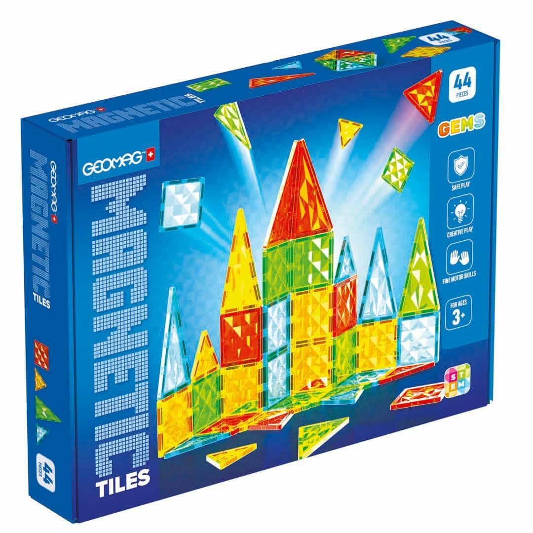 Oku geomag magnetische tegels edelstenen 44 delig