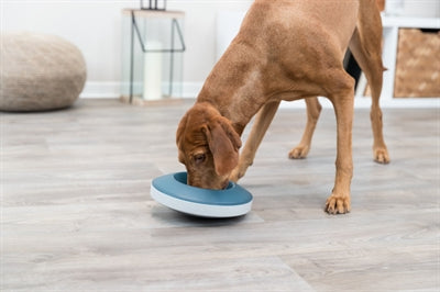 Trixie Slowfeeding schommelbak kunststof tpr grijs blauw