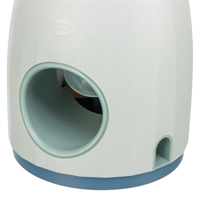 Trixie dog activity strategy game ball treat light gray blue