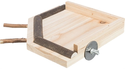 Trixie landing platform with wooden perches natural