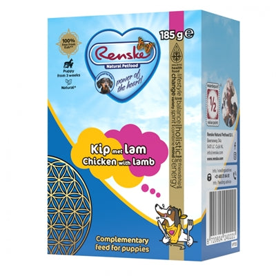 Renske Vers bereide maaltijd puppy lam kip