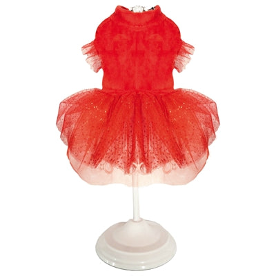 Croci honden jurk xmas sparkling rood