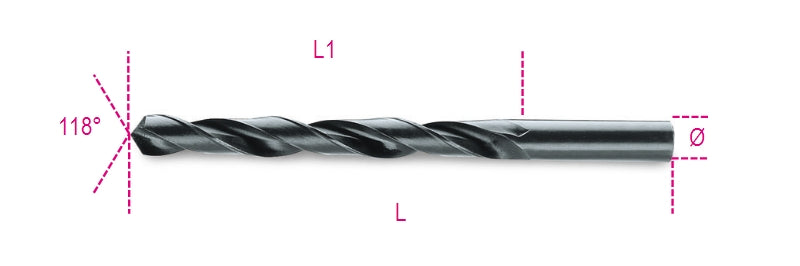 Beta metaal spiraalboor hss 5 mm