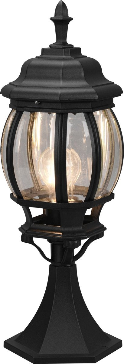 Trio elvo - paalverlichting - zwart mat - excl. 1x e27 4 w - afstandsbediening - geintegreerde dimmer - rgb-kleurenwisselaar - traploos instelbare lichtkleur - nachtlampje - geheugenfunctie - indirecte verlichting - buitenverlichting - ip44