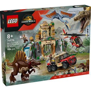 Lego jurassic world 76976 spinosaurus en quetzalcoatlus luchtmissie